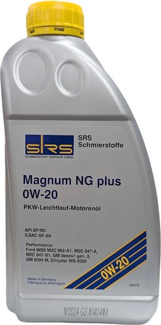 

Моторное масло SRS MAGNUM NG PLUS 0W-20 1л