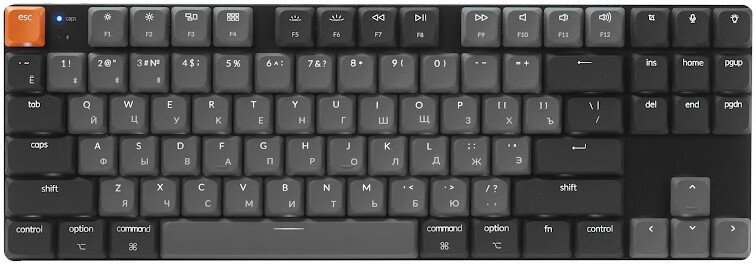 Клавиатура Keychron K1 V6 K1X-A1-RU (Keychron Low Profile Red)