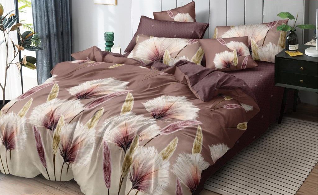 

Евро комплект постельного белья Luxor № F 80004 A/B Евро (поплин)