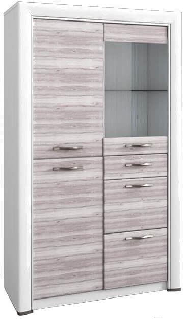 

Шкаф распашной Anrex Olivia 1V2D3S Вудлайн Кремовый/Дуб Анкона