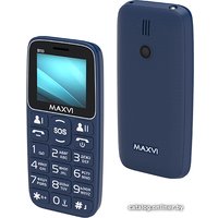 Кнопочный телефон Maxvi B110 (синий)