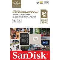 Карта памяти SanDisk Max Endurance microSDXC SDSQQVR-064G-GN6IA 64GB (с адаптером)