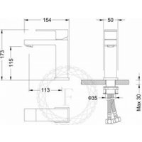 Смеситель Filarete Fing FL5040 (черный матовый)