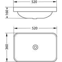 Умывальник Lauter 21441A + клапан 21190B