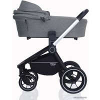 Универсальная коляска Rant MOWbaby Zoom PU (2 в 1, silver grey)