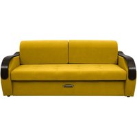 Диван Сириус Лидер-6 ППУ 225x110 (Eva 18 велюр желтый)