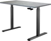 Manual Desk 1360x800x36 мм (бетон чикаго светло-серый/черный)