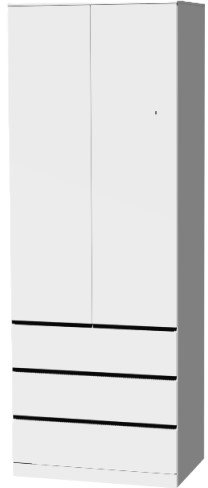 Шкаф распашной Mebelain Варма Stor 80 (белый)