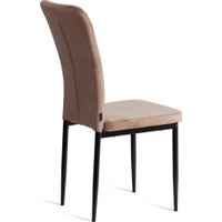 Стул TetChair Verter металл/флок 41x52x95 (бежевый HLR8/черный)