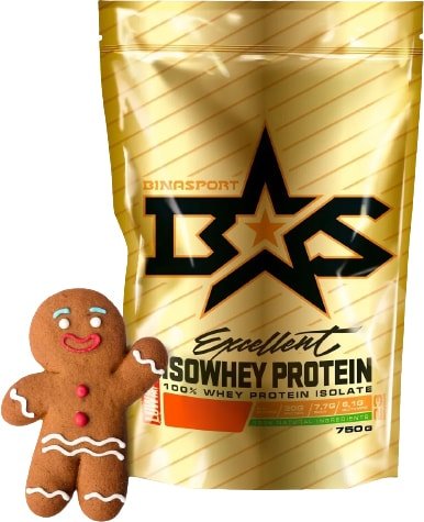 

Протеин сывороточный (изолят) Binasport Excellent Isowhey Protein (750г, имбирный пряник)
