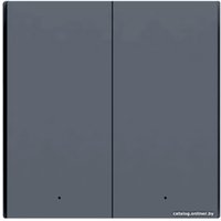 Выключатель Aqara Smart Wall Switch H1 двухклавишный c нейтралью (графит)