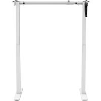 Стол ErgoSmart Manual Desk Compact FR 1200х650х25 мм (ЛДСП дуб натуральный/белый)