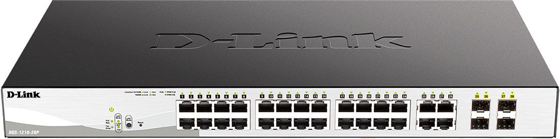 

Настраиваемый коммутатор D-Link DGS-1210-28P/F5A