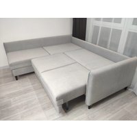 Угловой диван Nord Star Айва Краш правый (велюр, бирюзовый)