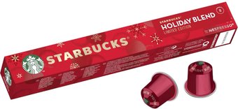 Кофе в капсулах Starbucks Holiday Blend Limited Edition 10 шт