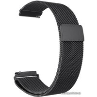 Браслет Rumi Milanese loop металлический 22 мм (черный)