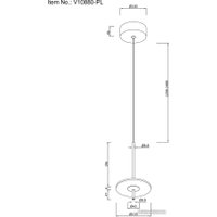 Подвесная люстра Moderli Ella V10880-PL