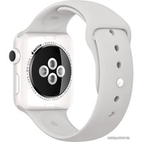 Умные часы Apple Watch Series 2 38mm White Ceramic with Cloud Sport Band [MNPF2]