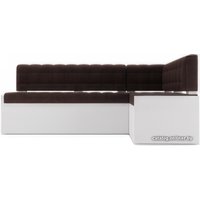 Угловой диван Мебель-АРС Ганновер правый 208x82x133 (велюр шоколад HB-178 16)