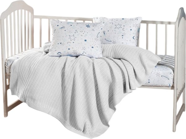 

Детский комплект постельного белья Karven С пледом D 038 Stellar White