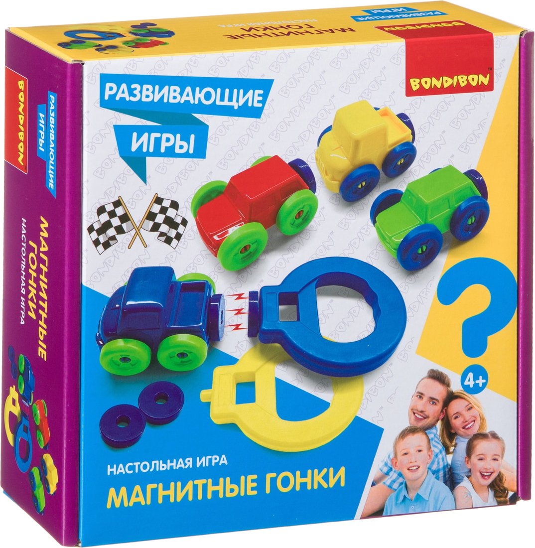 

Детская настольная игра Bondibon Магнитыне гонки ВВ4478