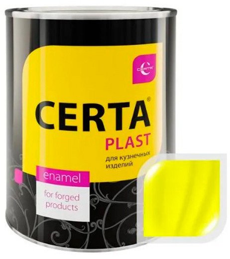 

Эмаль Certa Plast RAL1003 0.8 кг (полуглянцевый желтый)