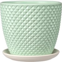 Вазон Композит Грань №3 КБ-Б3-217-01 (2.15 л, зеленый бутон)