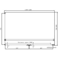 Душевой уголок Ambassador Set 12011107R-ST5