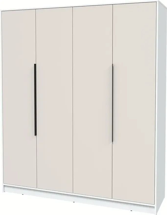 

Шкаф распашной Интерлиния Концепт КТ-Ш4 Глосс (белый платинум/кашемир)