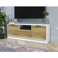 Тумба Интерлиния ТВ Концепт Тренд КТ-ТВ3-50 (белый платинум/дуб вотан)
