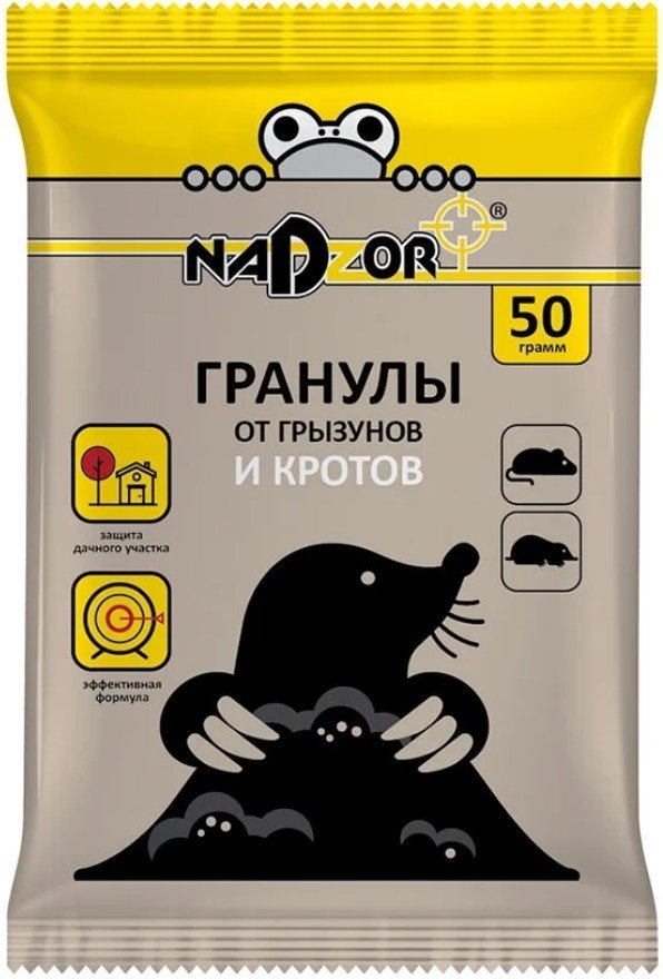 

Гранулы от вредителей Nadzor NASA145 от кротов 50 г