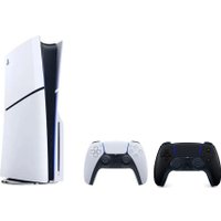 Игровая приставка Sony PlayStation 5 Slim (2 геймпада, белый/черный)
