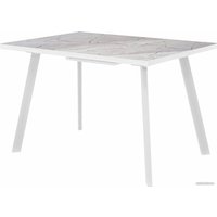 Кухонный стол Гальваник Borg ПГ-38 (оникс/опоры эмаль белый муар)