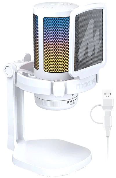 

Проводной микрофон Maono DGM20 (белый)