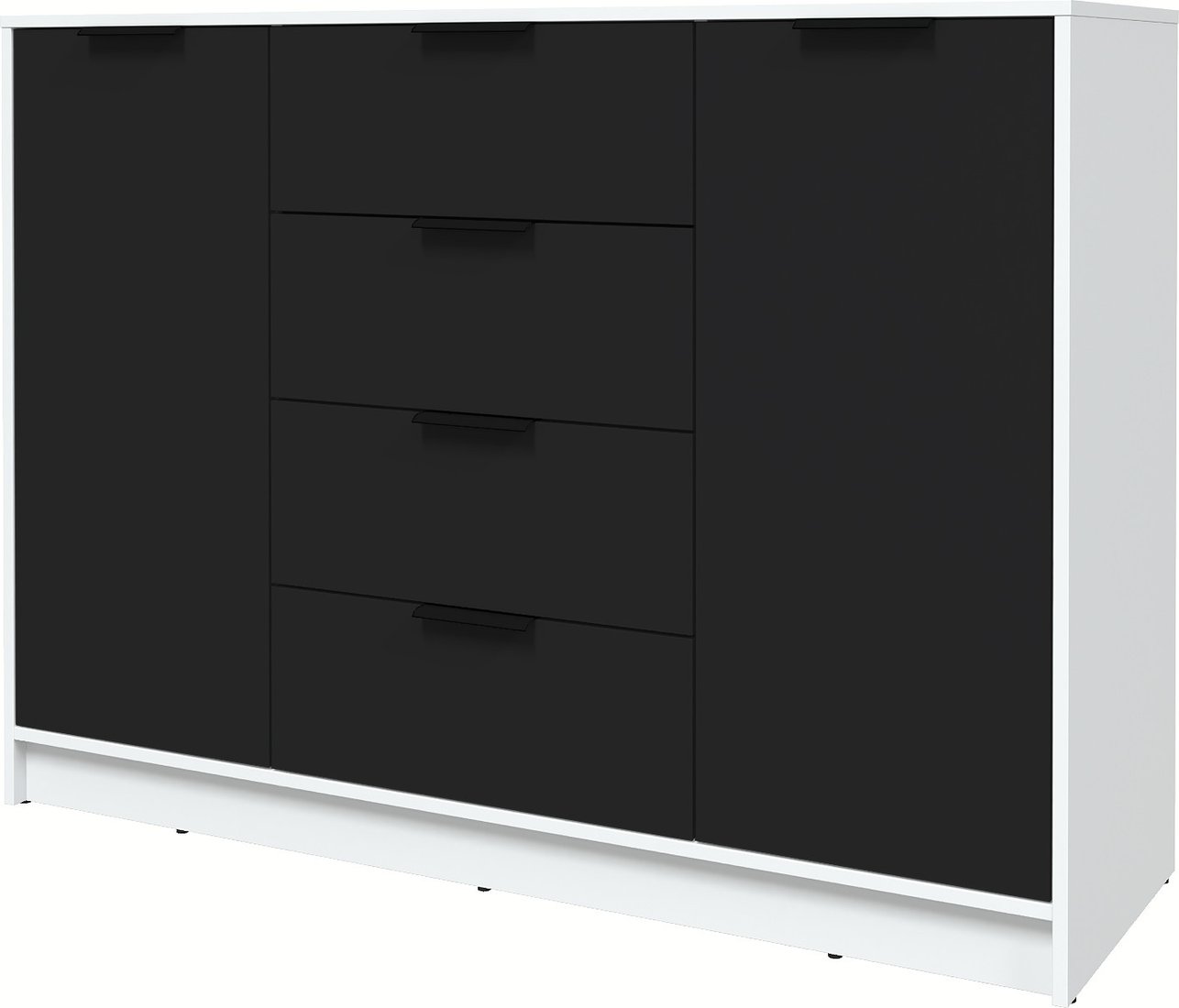 

Тумба Интерлиния Концепт КТ-Т140 Глосс (белый платинум/черный)