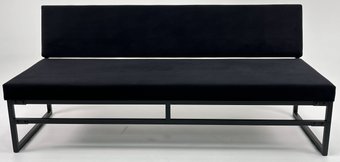 Диван N3 ЛофтМодус 200х70х82 см (черный)