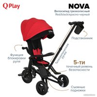 Детский велосипед Qplay Nova S700 (черный/красный)