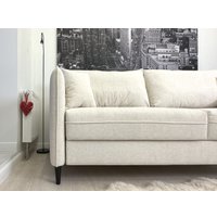 Диван Nord Star Айва Марино (микровелюр, белый)