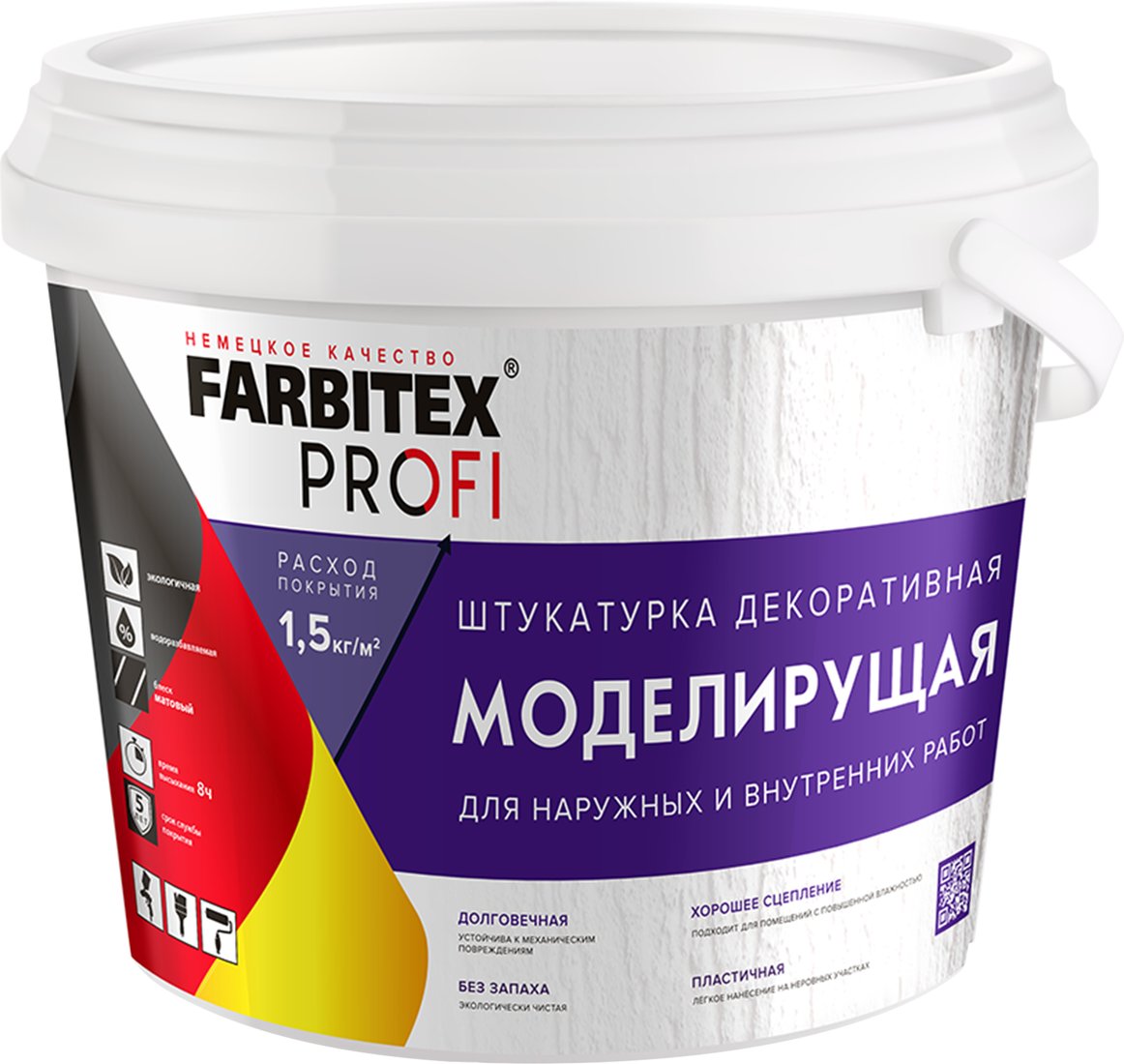 

Декоративная штукатурка Farbitex Profi моделирующая (13 кг)