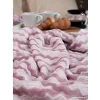 Плед Tex Republic Absolute Зигзаг двухцветный Flannel 200x220 92578 (сиреневый)