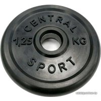 Диск Central Sport Обрезиненный 1.25 кг 26 мм