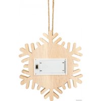 Елочная игрушка ЭРА Снежинка ENGDS-6L Б0060477