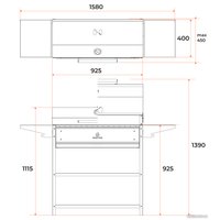 Мангал для дачи Gratar Professional Optima BBQ POB 3000