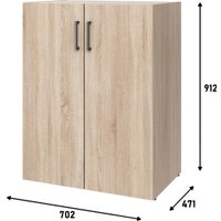 Шкаф распашной Mio Tesoro Tandem 2D (дуб сонома)