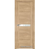 Межкомнатная дверь ProfilDoors 2.01XN L 40x200 (каштан натуральный, стекло Lacobel Белый лак)