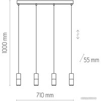 Подвесная люстра TK Lighting Elit 6307