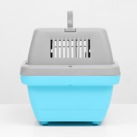 Переноска Sima-Land Неон 9343368 (серый/голубой)