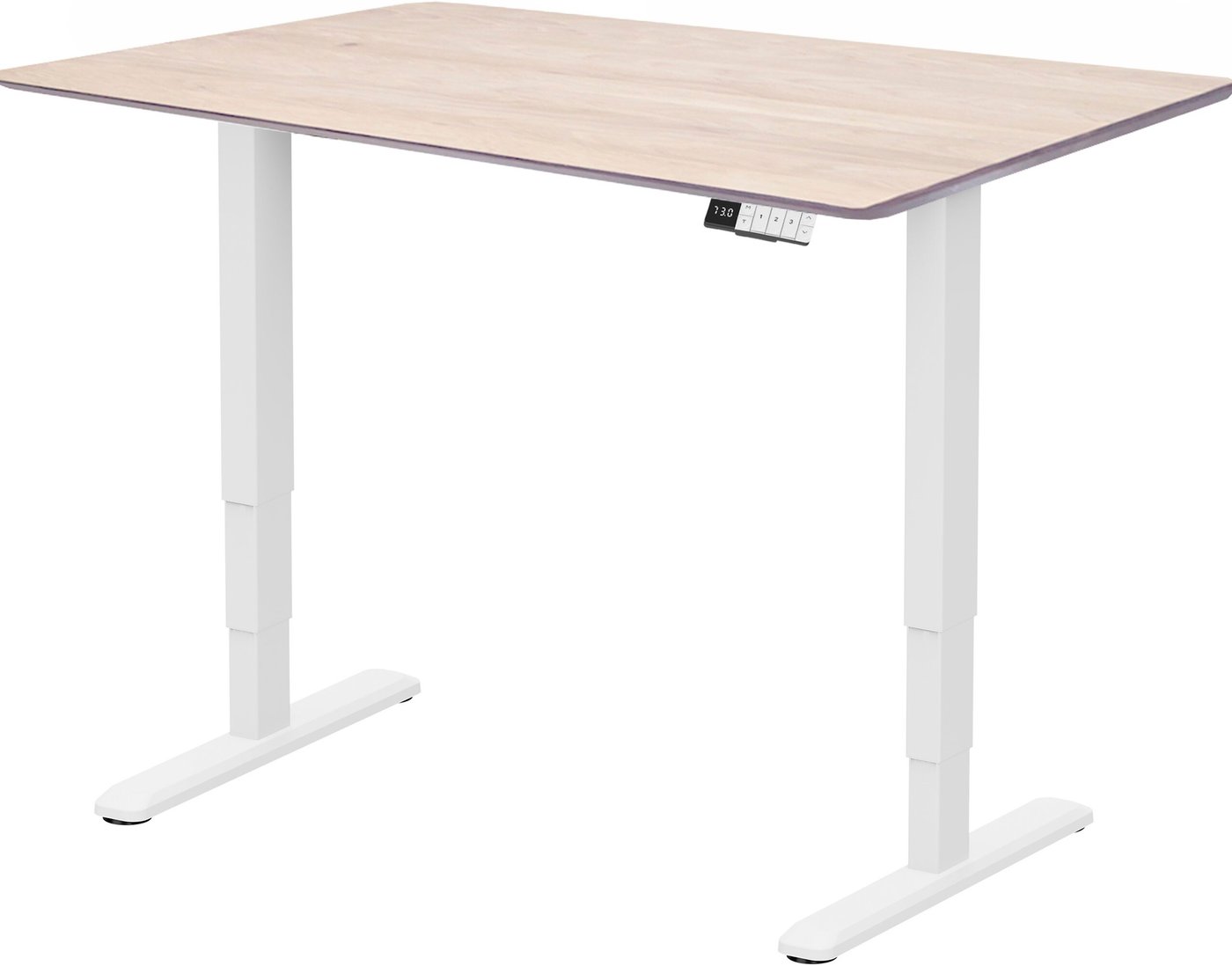 

Стол для работы стоя ErgoSmart Wooden Unique Ergo Desk 1300х750х27 мм (скошенный край, дуб беленый/белый)