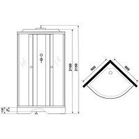 Душевая кабина Niagara Promo P90/26/MT 90x90x215