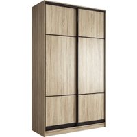 Шкаф-купе Евва АЭП ШК.2.03 120 SSG.03 (дуб сонома/дуб сонома/венге глянец)